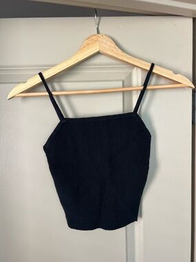 Abercrombie & Fitch Black Ribbed Camisole